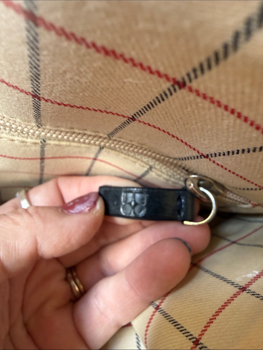 kate spade Red Tote with Black Handles and 'have courage' Detail. Vintage. - Picture 10 of 11
